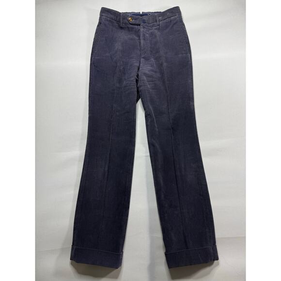 Incotex Venesia 1951 Men's Purple Gray Cuffed Corduroy Pants - UK 42 (27x29) - Picture 1 of 5